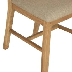 Gloucester Oak Dining Chair Fabric Seat -Furniture Sale Shop gao chf 8