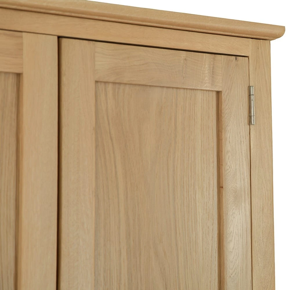 Gloucester Oak 2 Door Wardrobe With Drawer 6 Gloucester Oak 2 Door Wardrobe With Drawer - Image 4
