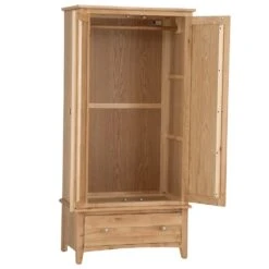 Gloucester Oak 2 Door Wardrobe With Drawer 19 Gloucester Oak 2 Door Wardrobe With Drawer -Furniture Sale Shop gao gwr 2