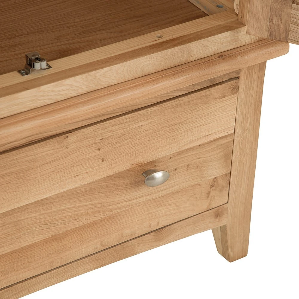 Gloucester Oak 2 Door Wardrobe With Drawer 15 Gloucester Oak 2 Door Wardrobe With Drawer - Image 13
