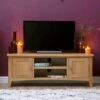 Gloucester Oak Large TV Unit -Furniture Sale Shop gao ltv 1