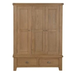 Wessex Smoked Oak 3 Door Wardrobe 40 Wessex Smoked Oak 3 Door Wardrobe -Furniture Sale Shop ho 3dr18