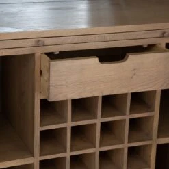 Wessex Smoked Oak Extra Large Tall Drinks Cabinet -Furniture Sale Shop ho dc co8