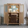 Wessex Smoked Oak Extra Large Tall Drinks Cabinet -Furniture Sale Shop ho dc ls4