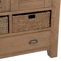 Wessex Smoked Oak Large Larder Unit -Furniture Sale Shop ho llu co15