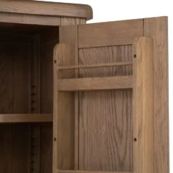 Wessex Smoked Oak Large Larder Unit -Furniture Sale Shop ho llu co5