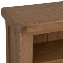 Wessex Smoked Oak Small Bookcase With Wicker Baskets 17 Wessex Smoked Oak Small Bookcase With Wicker Baskets -Furniture Sale Shop ho sbc 5