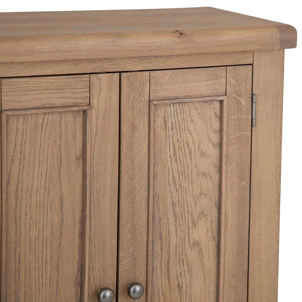 Wessex Smoked Oak Shoe Cupboard 8 Wessex Smoked Oak Shoe Cupboard - Image 6