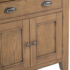 Wessex Smoked Oak Mini 1 Drawer 2 Door Sideboard -Furniture Sale Shop ho sms 11