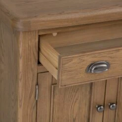 Wessex Smoked Oak Mini 1 Drawer 2 Door Sideboard -Furniture Sale Shop ho sms 5