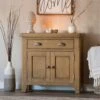 Wessex Smoked Oak Mini 1 Drawer 2 Door Sideboard -Furniture Sale Shop ho sms ls