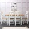 Hampshire White Painted Oak Small Extending Dining Table -Furniture Sale Shop hp 12bet w