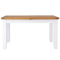 Hampshire White Painted Oak Small Extending Dining Table -Furniture Sale Shop hp 14bet w 10 1