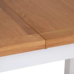 Hampshire White Painted Oak Small Extending Dining Table -Furniture Sale Shop hp 14bet w 6 1