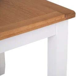 Hampshire White Painted Oak Small Extending Dining Table -Furniture Sale Shop hp 14bet w 7 1