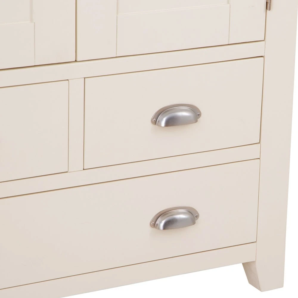 Hampshire Ivory Painted Oak Large Larder Unit 9 Hampshire Ivory Painted Oak Large Larder Unit - Image 7