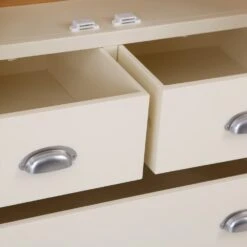 Hampshire Ivory Painted Oak Large Larder Unit 31 Hampshire Ivory Painted Oak Large Larder Unit -Furniture Sale Shop hp llu c ls 3