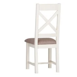 Hampshire Ivory Painted Oak Cross Back Dining Chair Fabric Seat 15 Hampshire Ivory Painted Oak Cross Back Dining Chair Fabric Seat -Furniture Sale Shop hp cbcf c 3