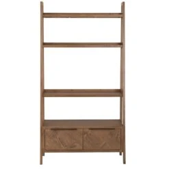 Industrial Oak Open Bookcase -Furniture Sale Shop ib obc new9