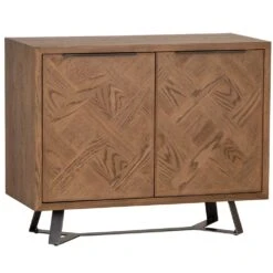 Industrial Oak 2 Door Cupboard -Furniture Sale Shop ib sts new1