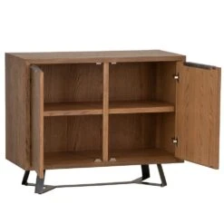 Industrial Oak 2 Door Cupboard -Furniture Sale Shop ib sts new2