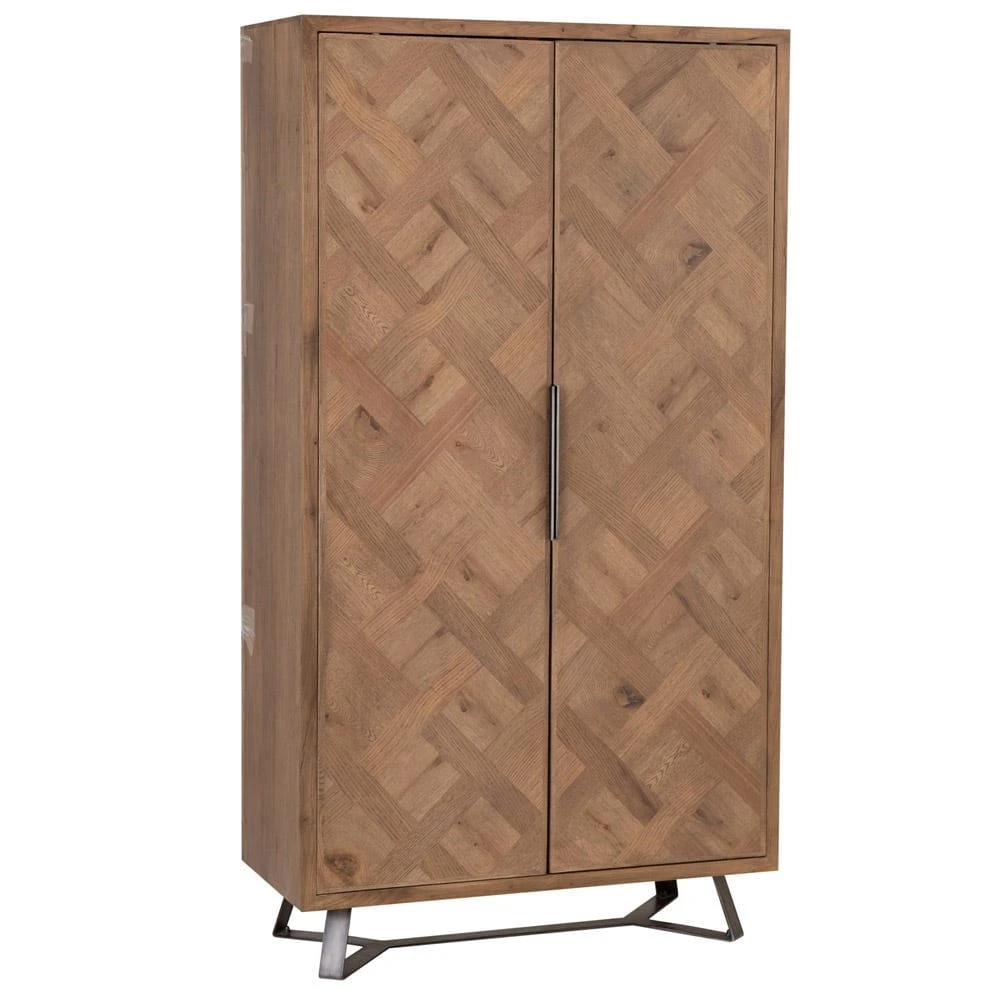 Industrial Oak Extra Large Tall Drinks Cabinet 6 Industrial Oak Extra Large Tall Drinks Cabinet - Image 4