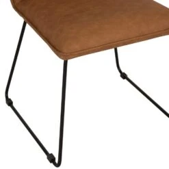 Industrial Tan Panel Back Chair -Furniture Sale Shop ibia 75