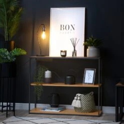 Urban Industrial Oak Small Bookcase