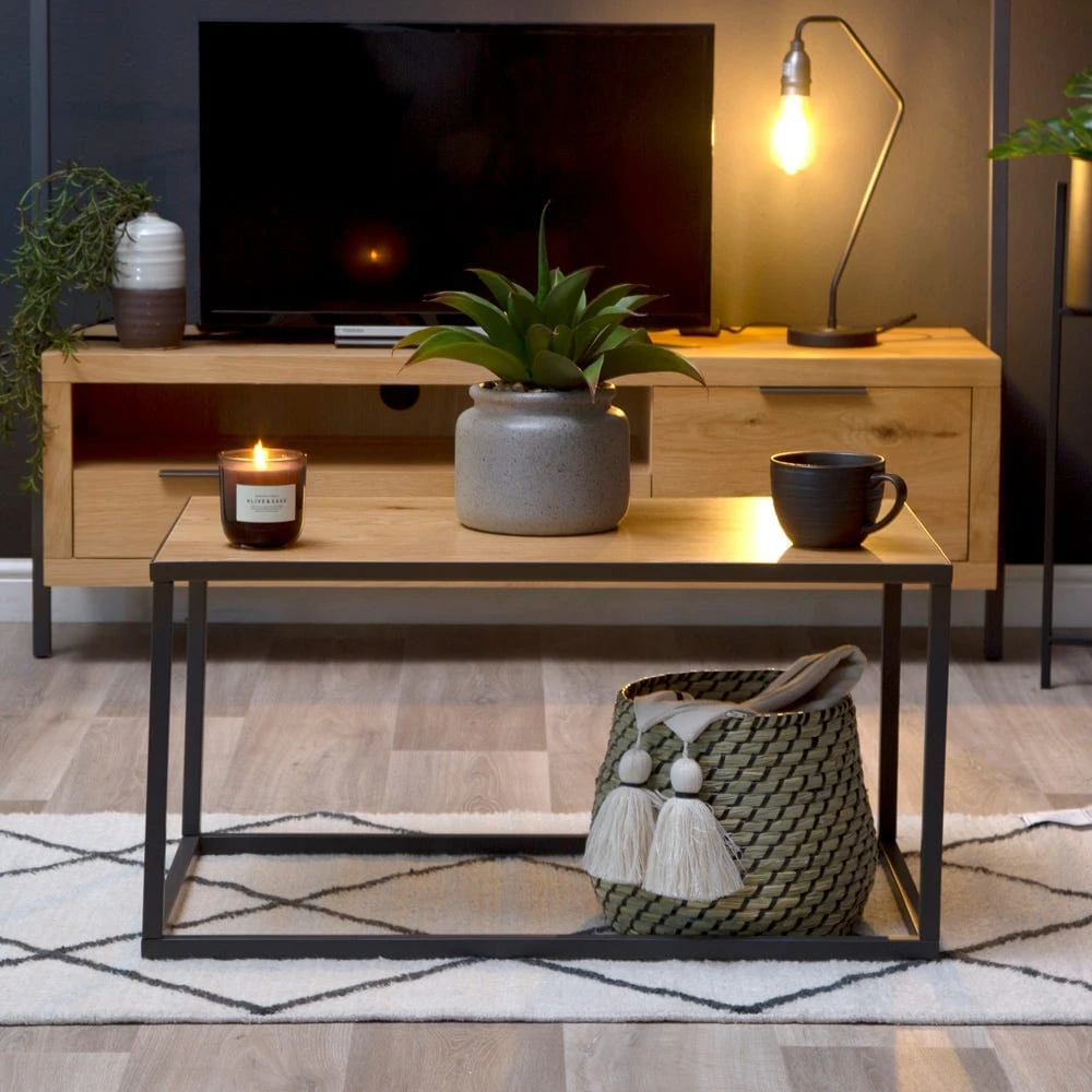 Urban Industrial Oak Small Coffee Table 3 Urban Industrial Oak Small Coffee Table