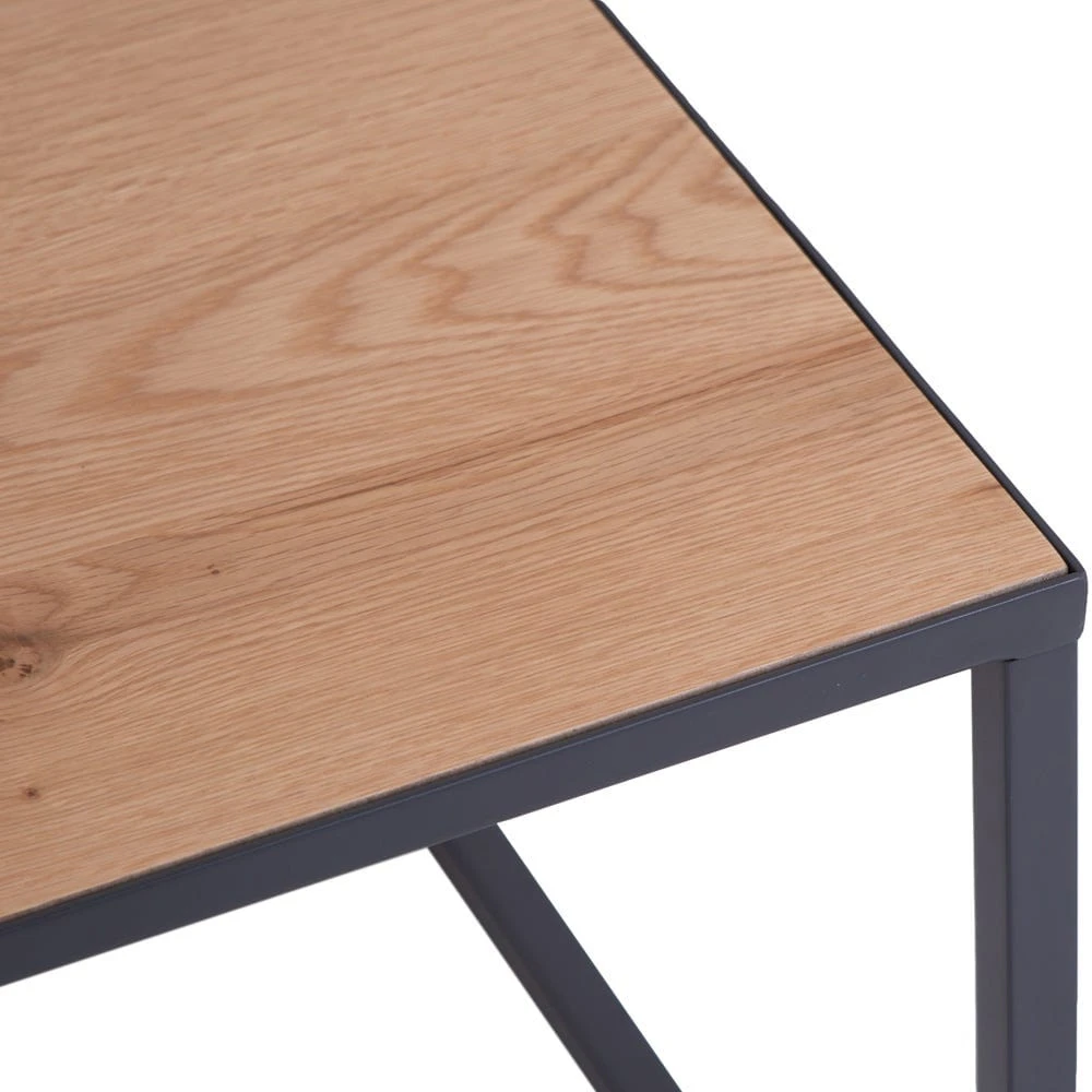 Urban Industrial Oak Small Coffee Table 5 Urban Industrial Oak Small Coffee Table - Image 3