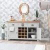 Hampshire Grey Painted Oak Large Sideboard Wine Rack 1 Hampshire Grey Painted Oak Large Sideboard Wine Rack -Furniture Sale Shop img 0407