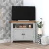Hampshire Grey Painted Oak Corner TV Unit -Furniture Sale Shop img 0445