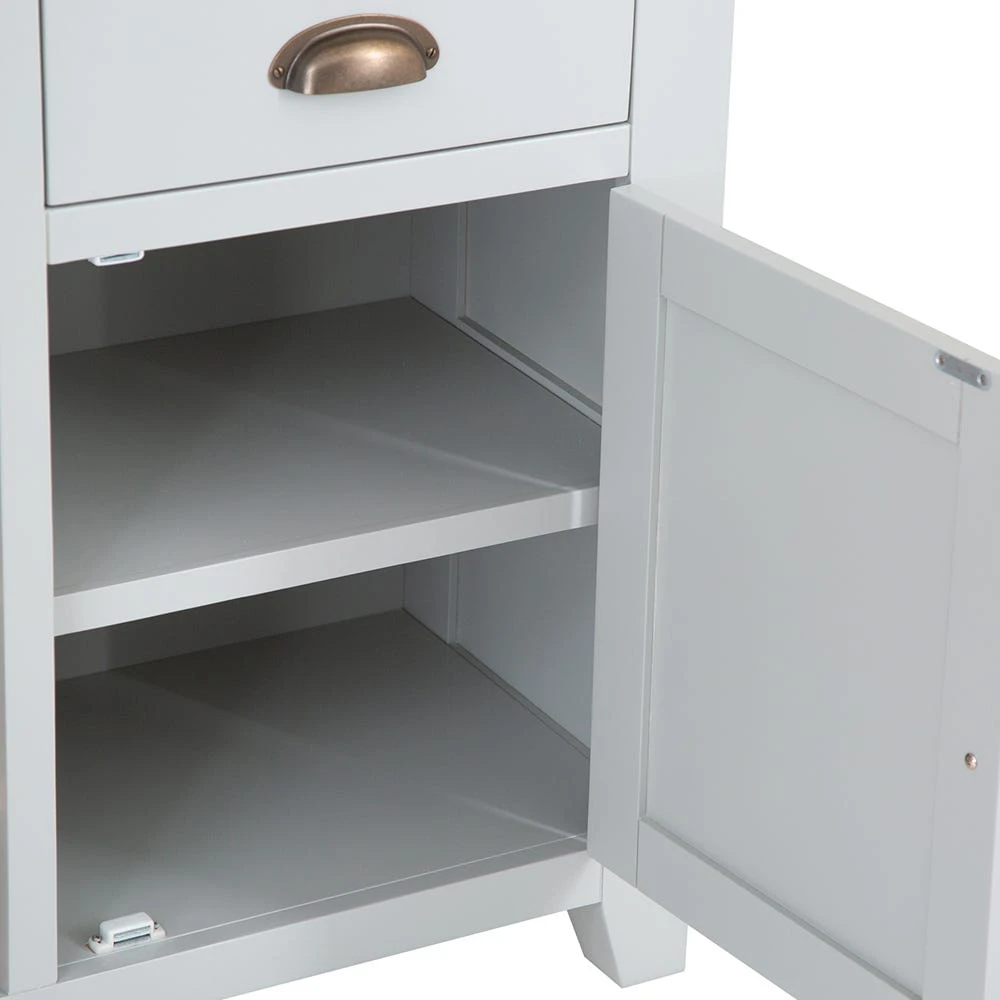 Hampshire Grey Painted Oak Small Sideboard Wine Rack 11 Hampshire Grey Painted Oak Small Sideboard Wine Rack - Image 9