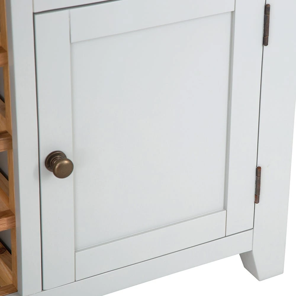 Hampshire Grey Painted Oak Small Sideboard Wine Rack 12 Hampshire Grey Painted Oak Small Sideboard Wine Rack - Image 10