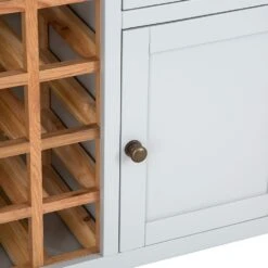 Hampshire Grey Painted Oak Small Sideboard Wine Rack 22 Hampshire Grey Painted Oak Small Sideboard Wine Rack -Furniture Sale Shop img 0722