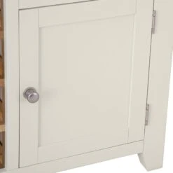 Hampshire Ivory Painted Oak Small Sideboard Wine Rack -Furniture Sale Shop img 0926