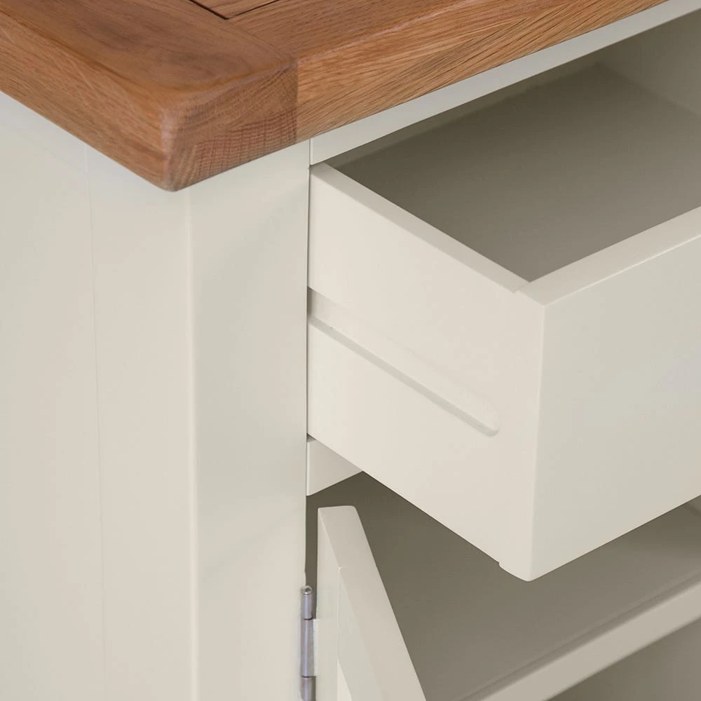 Hampshire Ivory Painted Oak Large Sideboard Wine Rack 8 Hampshire Ivory Painted Oak Large Sideboard Wine Rack - Image 6