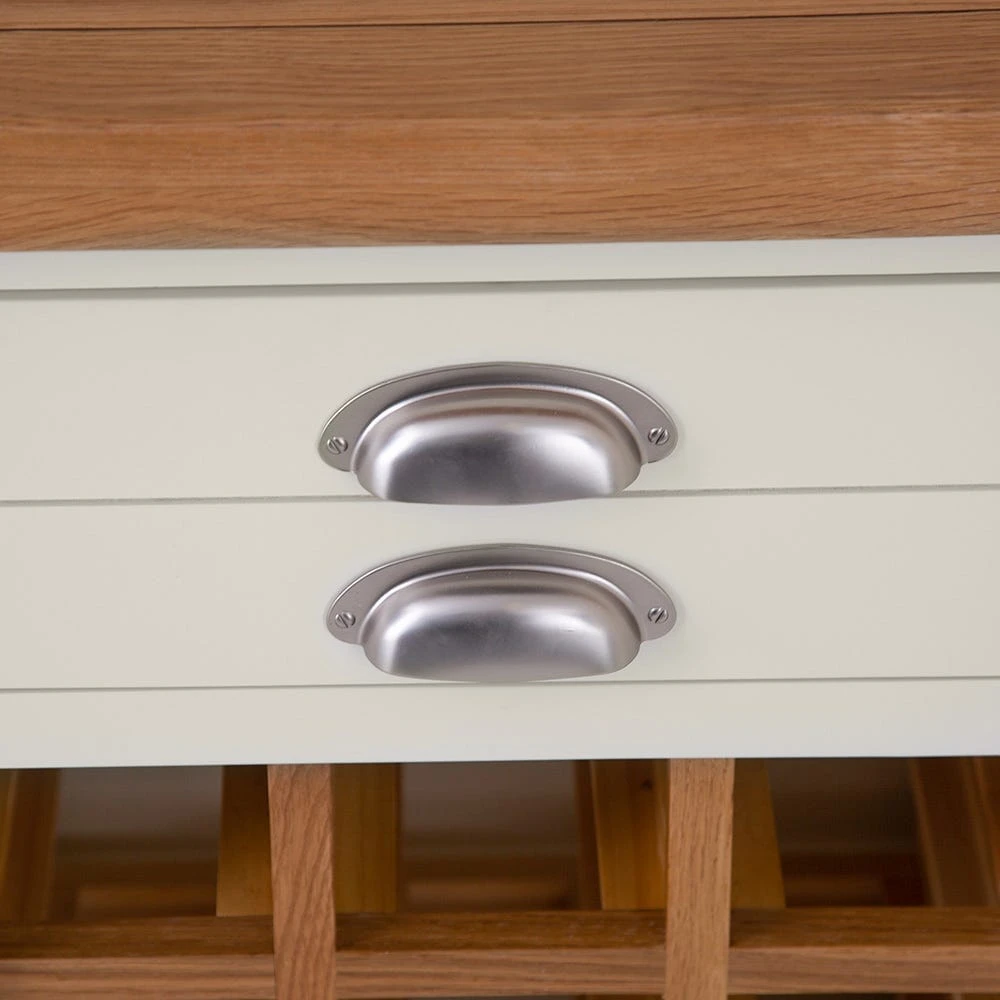 Hampshire Ivory Painted Oak Large Sideboard Wine Rack 7 Hampshire Ivory Painted Oak Large Sideboard Wine Rack - Image 5