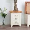 Hampshire Ivory Painted Oak Small 3 Drawer Bedside Table 2 Hampshire Ivory Painted Oak Small 3 Drawer Bedside Table -Furniture Sale Shop img 10322