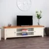 Hampshire Ivory Painted Oak Extra Large TV Unit