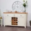 Hampshire Ivory Painted Oak Large Sideboard Wine Rack 1 Hampshire Ivory Painted Oak Large Sideboard Wine Rack -Furniture Sale Shop img 10612