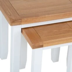 Hampshire White Painted Oak Nest Of 2 Tables -Furniture Sale Shop img 2197ham 124