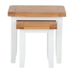 Hampshire White Painted Oak Nest Of 2 Tables -Furniture Sale Shop img 2197ham 127
