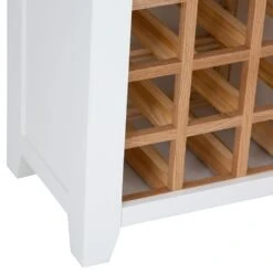 Hampshire White Painted Oak Small Sideboard Wine Rack -Furniture Sale Shop img 2197ham 40
