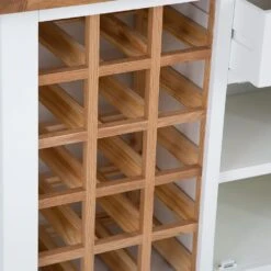 Hampshire White Painted Oak Small Sideboard Wine Rack -Furniture Sale Shop img 2197ham 42