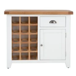 Hampshire White Painted Oak Small Sideboard Wine Rack -Furniture Sale Shop img 2197ham 47