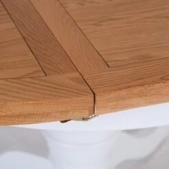 Hampshire White Painted Oak Round Pedestal Extending Dining Table 18 Hampshire White Painted Oak Round Pedestal Extending Dining Table -Furniture Sale Shop img 2197ham 6