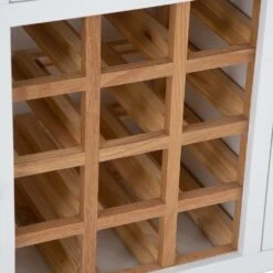 Hampshire White Painted Oak Large Sideboard Wine Rack -Furniture Sale Shop img 2197ham 66