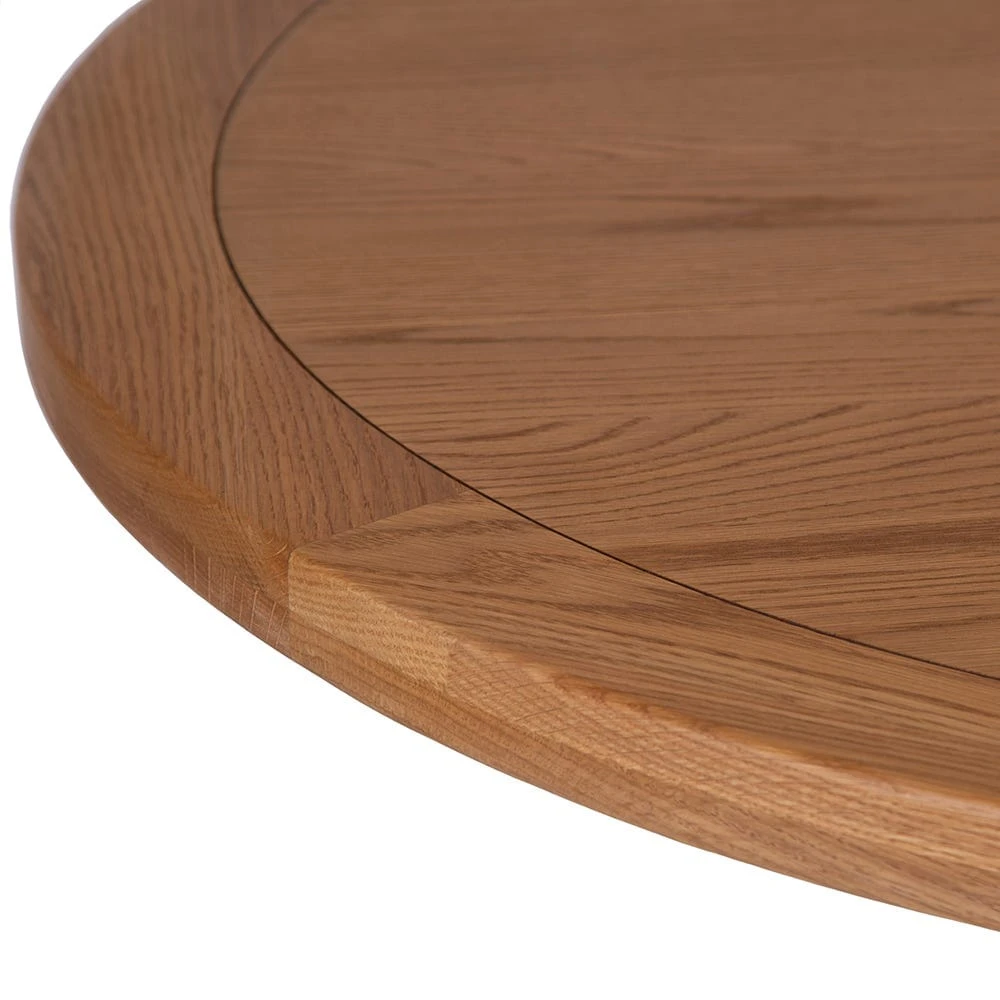 Hampshire White Painted Oak Round Pedestal Extending Dining Table 15 Hampshire White Painted Oak Round Pedestal Extending Dining Table - Image 13