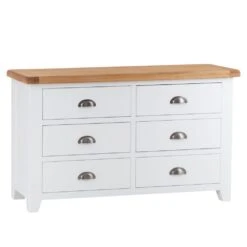 Hampshire White Painted Oak Chest Of 6 Drawers 14 Hampshire White Painted Oak Chest Of 6 Drawers -Furniture Sale Shop img 3784
